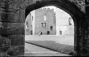 Shropshire: Interior View of Ludlow Castle