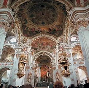 Einsiedeln: Interior view of the minster in Einsiedeln
