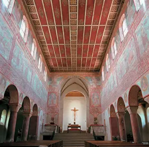 Reichenau: Interior view of the minster of Niederzell