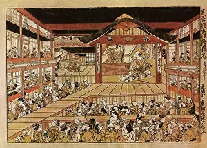 1745: Interior View of the Nakamura-za Theatre
