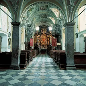 Admont: Interior view of the pilgrimage church