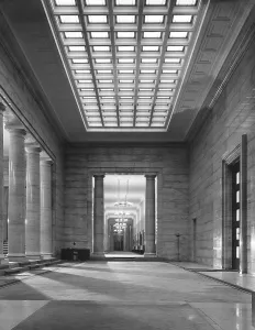 Chancery: Interior view of the Reich Chancellery, 1939