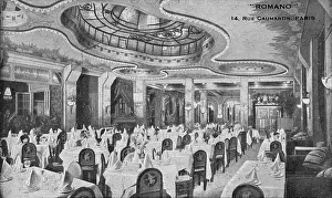 Caumartin: An interior view of restaurant Romano, Paris