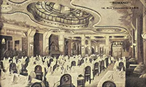 The Jazz Age Club Collection: An interior view of restaurant Romano, Paris