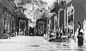Filippo: Interior view of the Royal Palace in Madrid, 1936