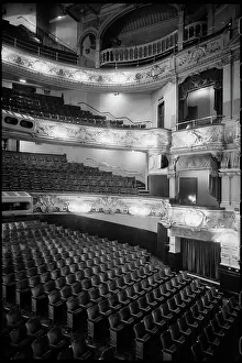 Lowest: An interior view of the Theatre Royal