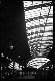 Colonnades: An interior view of York Railway Station