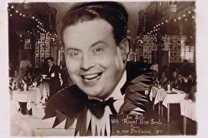 An interior view of Zelli's nightclub with a portrait of Zel