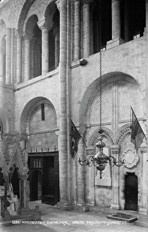 Chandelier: Interior of Winchester Cathedral - South Transept