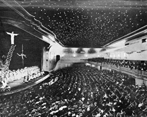 Wintergarten: The interior of the Wintergarten Theatre, Berlin, 1938