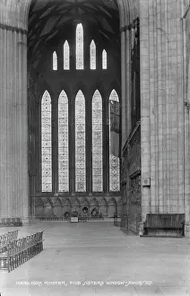 Interior of York Minster Featuring the Five Sisters Window