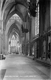 Ceilings: Interior of York Minster - South Aisle