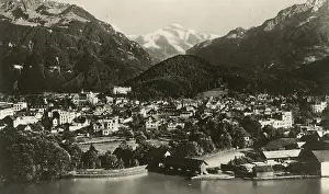 Interlaken: Interlaken with Jungfrau Mountain in rear