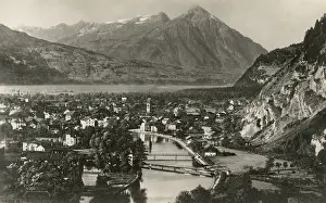 Interlaken: Interlaken and Lake Thun from Niesen
