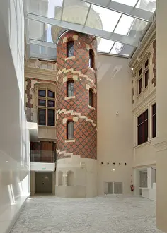Banque: Internal courtyard, Citeco, Musee de l'Economie