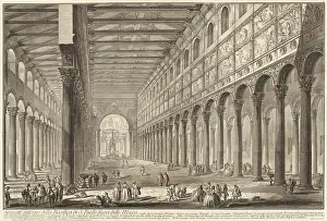 Piranesi: Internal cross-section of St. Paul Outside the Walls