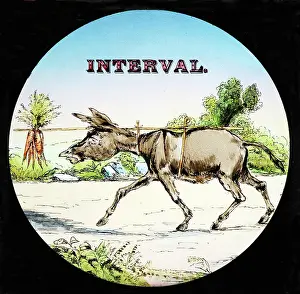 Interval: Interval magic lantern slide, Victorian period