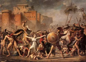 Sabine: Intervention of the Sabine Women, by Jacques-Louis David