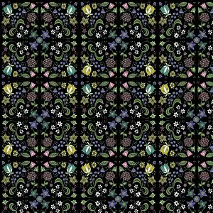 Intricate: Intricate floral repeating pattern