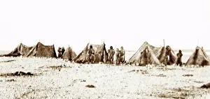 Inuit: Inuit camp in Greenland in 1890