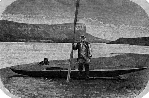 Kayak: An Inuit and his kayak