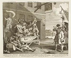 Hogarth: THE INVASION (PLATE 2)