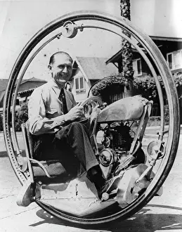 Nilsson: Inventor Walter Nilsson with his strange