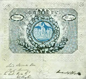 Invitations: Invitation to Coronation of King George IV