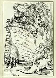 Invitation to the Dinner in the Iguanodon, Crystal Palace