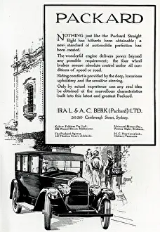 Boasting: Ira L. & A. C. Berk Packard Advertisement