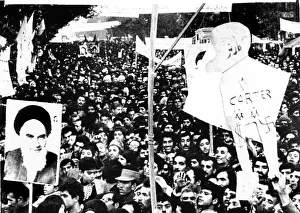 Ayatollah: IRAN DEMONSTRATORS Demonstrators in front ?