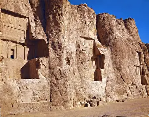 Xerxes: IRAN. FARS. Naqsh-e Rustam. Necropolis with tombs