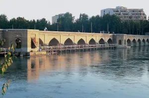Isfahan: Iran. Isfahan. Chubi Bridge. Built in 1665