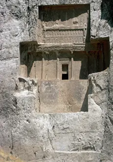Iran: Iran. Naqsh-e Rustam. Achaemenid tombs. Xerxes I (486-464 BC