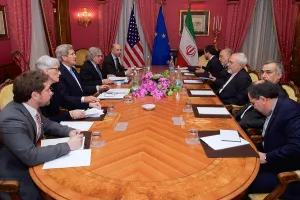 Multi National: Iranian Foreign Minister Zarif and U.S. representatives