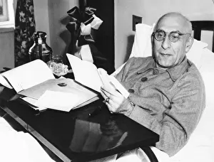 Legitimate: Iranian premier Mohammed Mossadegh in his suite