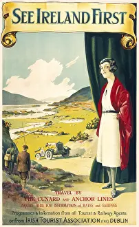 Boad: See Ireland First travel Poster