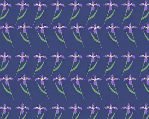 Tess Hines Designs: Iris repeating pattern