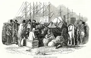 Irish emigrants at Cork