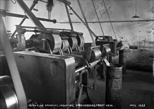 Spinning: Irish Flax Spinning Industry, Spreadboard, Front View