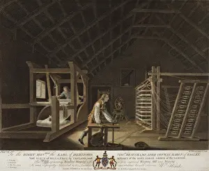 Warping: Irish Linen manufacture, 1781. Interior ?