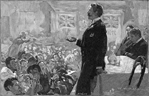 Prominently: IRISH POLITICAL MEETING