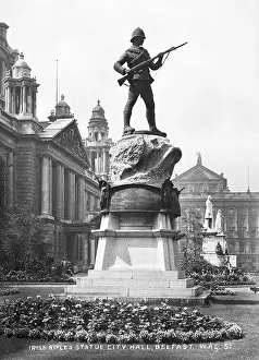 Priory: Irish Rifles Statue, City Hall, Belfast