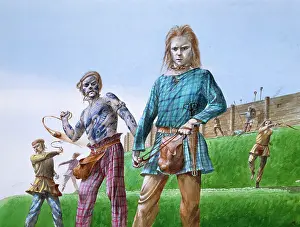 Slings: Iron Age tribesmen