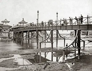 Osaka: Iron bridge, Osaka, Japan, circa 1880s