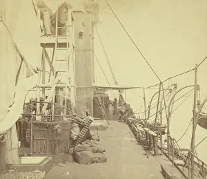 Smokestack: US iron clad Galena, after her attack on Fort Darling, James