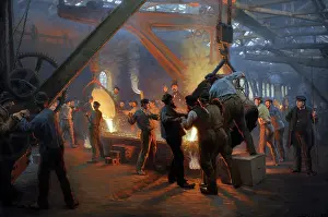Kroyer: The Iron Foundry, Burmeister & Wain, 1885, by Peder Severin