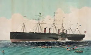 C1858: The iron steam ship Great Eastern 22, 500 tons: constructed u