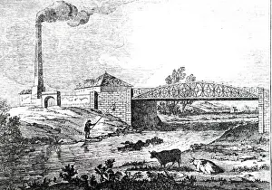 Elgin: Iron and timber Bishop mill Bridge over the Lossie
