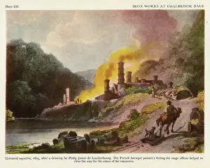 Loutherbourg: Iron works at Coalbrook Dale
